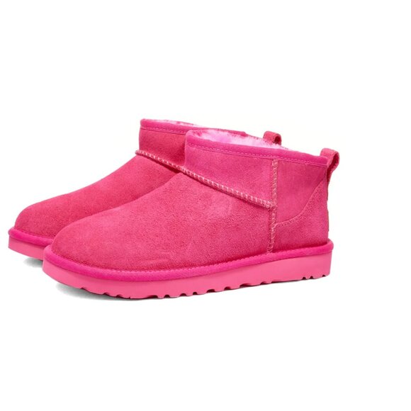 NIB UGG CLASSIC ULTRA MINI BOOT Taffy Pink - Picture 9 of 17